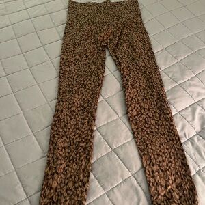 Spanx Seamless Leopard Print Leggings Womens Medium